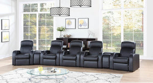 Cyrus Transitional Black Recliner Wedge