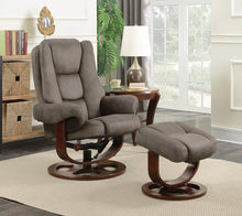 Load image into Gallery viewer, Cybele Casual Grey Chair with Ottoman