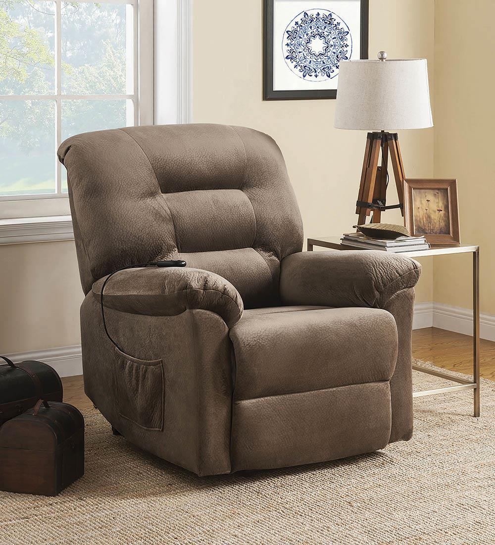 Casual Brown Sugar Power Lift Recliner