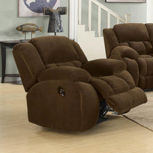 Load image into Gallery viewer, Weissman Brown Glider Recliner