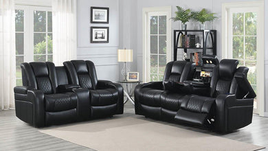 Delangelo Black Power Motion Two-Piece Living Room Set