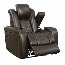 Load image into Gallery viewer, Delangelo Brown Power Motion Recliner