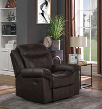 Load image into Gallery viewer, Sawyer Transitional Brown Glider Recliner