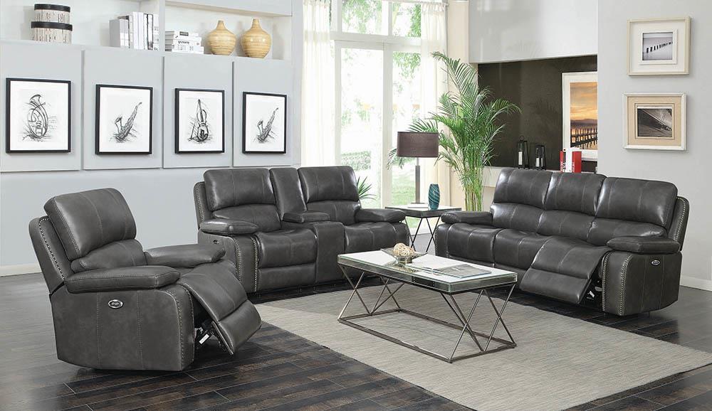 Ravenna Casual Charcoal Power Loveseat