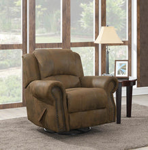 Load image into Gallery viewer, Sir Rawlinson Brown Swivel Rocking Recliner