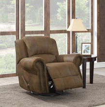 Load image into Gallery viewer, Sir Rawlinson Brown Swivel Rocking Recliner