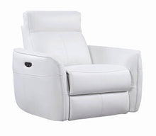 Load image into Gallery viewer, Cecelia Casual White Power Glider Recliner with Power Headrest