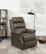 Load image into Gallery viewer, Casual Brown Power Lift Recliner