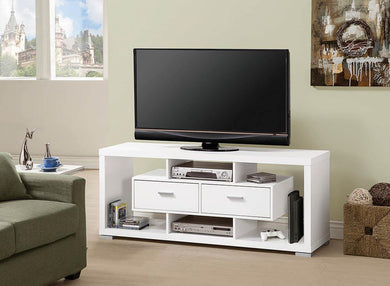 Modern White TV Console