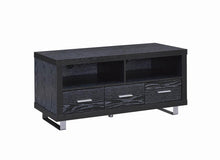 Load image into Gallery viewer, Contemporary Black Oak TV Console