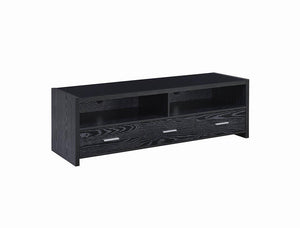 Contemporary Black Oak TV Console