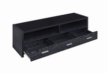 Load image into Gallery viewer, Contemporary Black Oak TV Console