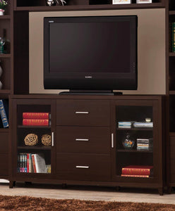 Contemporary Cappuccino TV Console