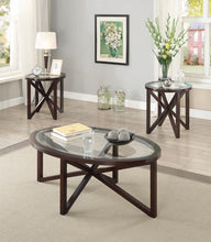 Load image into Gallery viewer, Transitional Three-Piece Round Table Set