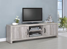 Load image into Gallery viewer, Modern Grey Driftwood TV Console