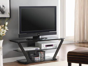 Contemporary Black TV Console