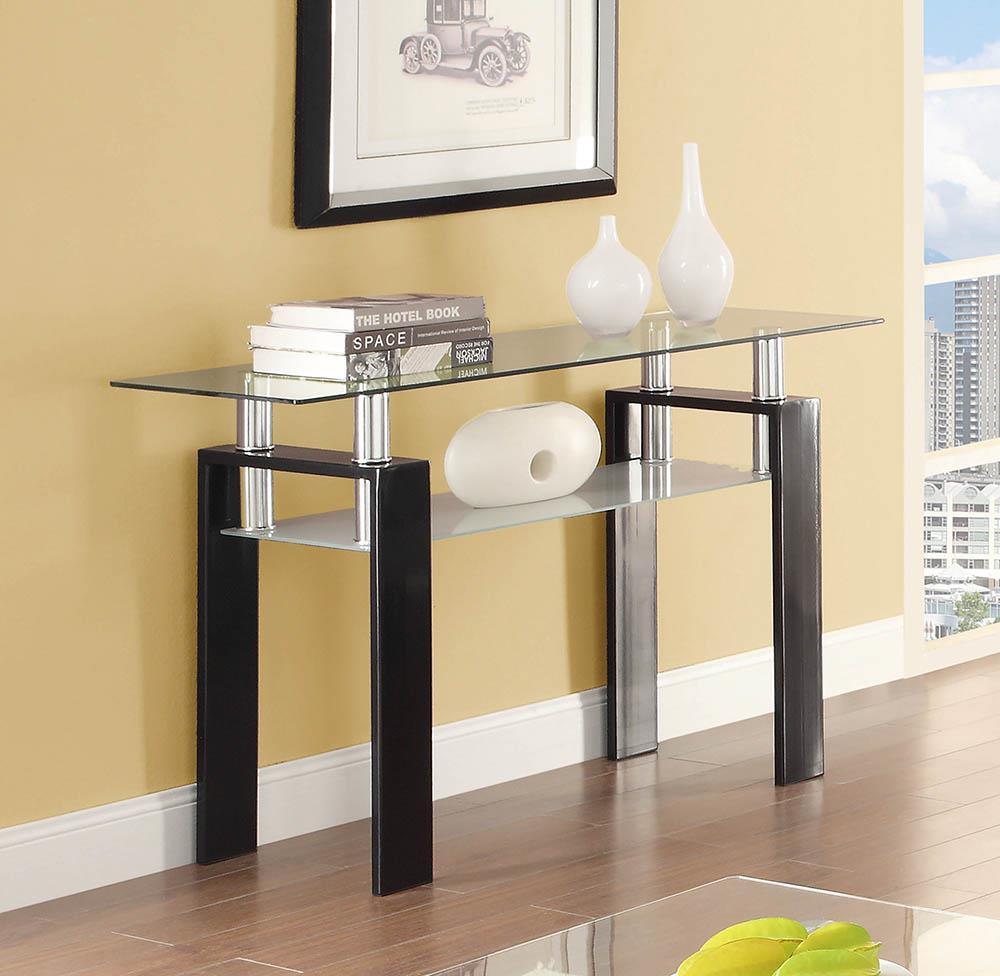 Occasional Contemporary Black Sofa Table