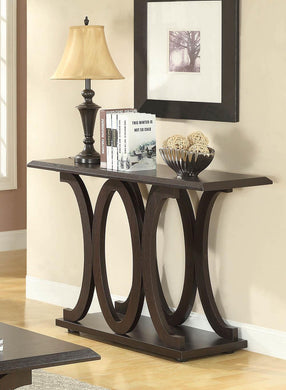 Casual Cappuccino Sofa Table