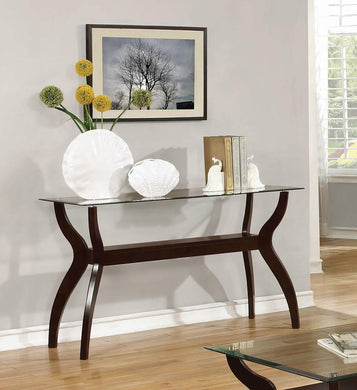 Casual Cappuccino Sofa Table