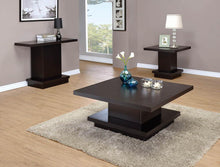 Load image into Gallery viewer, Cappuccino Wood Top Sofa Table