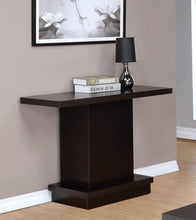 Load image into Gallery viewer, Cappuccino Wood Top Sofa Table