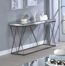 Load image into Gallery viewer, Contemporary Black Nickel Sofa Table