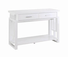 Load image into Gallery viewer, Transitional Glossy White Sofa Table