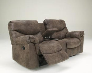 Alzena Reclining Loveseat with Console