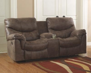 Alzena Reclining Loveseat with Console