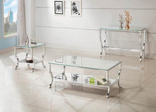 Load image into Gallery viewer, Contemporary Chrome Sofa Table