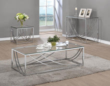 Load image into Gallery viewer, Contemporary Chrome Sofa Table