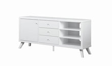 Load image into Gallery viewer, Contemporary White TV Stand