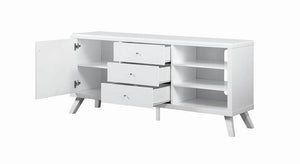 Contemporary White TV Stand