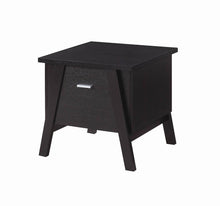 Load image into Gallery viewer, Mid-Century Modern Red Cocoa One-Drawer End Table