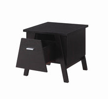 Load image into Gallery viewer, Mid-Century Modern Red Cocoa One-Drawer End Table