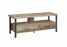 Load image into Gallery viewer, Rustic Weathered Pine 60&quot; TV Console