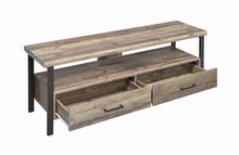 Load image into Gallery viewer, Rustic Weathered Pine 60&quot; TV Console