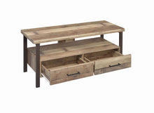 Load image into Gallery viewer, Rustic Weathered Pine 48&quot; TV Console