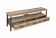 Load image into Gallery viewer, Rustic Weathered Pine 71&quot; TV Console