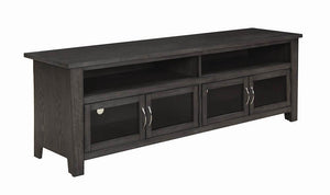 Transitional Dark Grey 72" TV Console