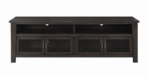 Transitional Dark Grey 72" TV Console