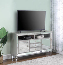 Load image into Gallery viewer, Contemporary Metallic Platinum 60&quot; TV Console