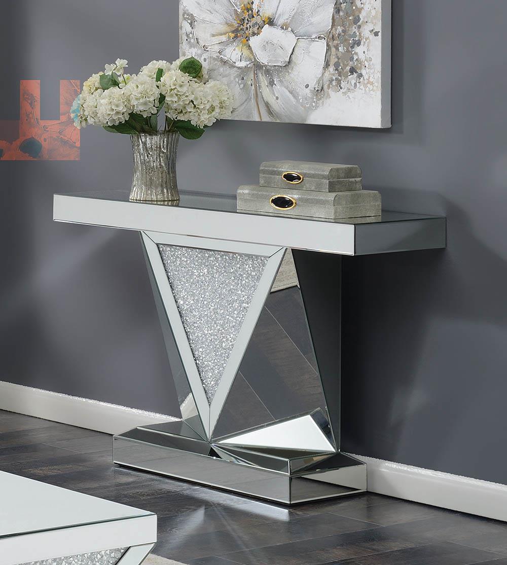 Contemporary Silver Sofa Table