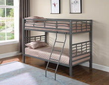 Load image into Gallery viewer, Contemporary Metal Bunk Bed