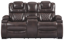 Load image into Gallery viewer, Warnerton Power Reclining Loveseat with Console