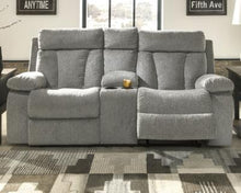 Load image into Gallery viewer, Mitchiner Reclining Loveseat with Console