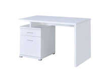 Load image into Gallery viewer, Contemporary White Executive Desk