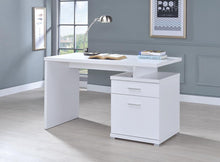 Load image into Gallery viewer, Contemporary White Executive Desk