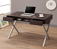 Load image into Gallery viewer, Contemporary Cappuccino Writing Desk