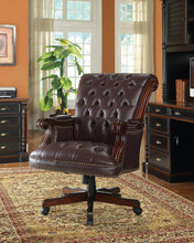 Load image into Gallery viewer, Transitional Dark Brown Office Chair